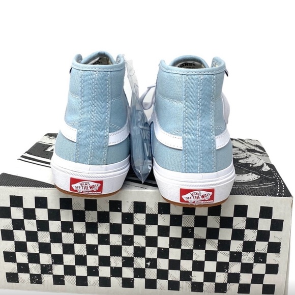 BRAND NEW- Vans Light Blue and White High-Top Sneakers - Picture 2 of 5